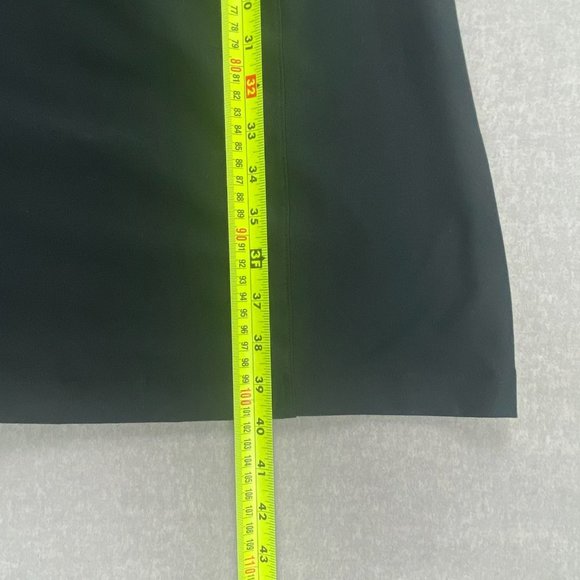 LL Bean Fitness Dress XL Black V Neck Short Sleeves Stretch Fitted Zipper Pocket - Picture 13 of 16